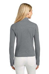 TravisMathew Women's Onward 1/2-Zip TMA42778 - Quiet Shade Grey Heather Back