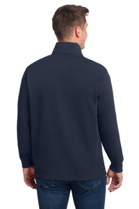 Sport-Tek Tall 1/4-Zip Sweatshirt - True Navy Back