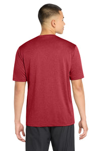 Sport-Tek Tall Heather Contender Tee - Scarlet Heather Back