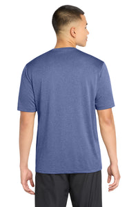 Sport-Tek Tall Heather Contender Tee - True Royal Heather Back