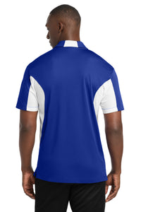 Sport-Tek Tall Side Blocked Micropique Sport-Wick Polo - True Royal/ White Back