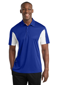 Sport-Tek Tall Side Blocked Micropique Sport-Wick Polo - True Royal/ White
