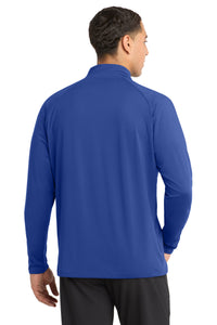 Sport-Tek Tall Sport-Wick Stretch 1/4-Zip Pullover - True Royal Back