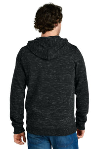 tentree Space Dye Fleece Full-Zip Hoodie TTCM4414 - Meteorite Black Space Dye Back