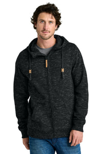 tentree Space Dye Fleece Full-Zip Hoodie TTCM4414 - Meteorite Black Space Dye