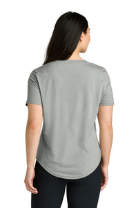 tentree Women's TreeBlend V-Neck T-Shirt TTCW5646 - Hi Rise Grey Heather Back