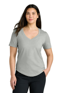 tentree Women's TreeBlend V-Neck T-Shirt TTCW5646 - Hi Rise Grey Heather