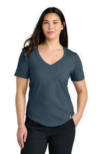 tentree Women's TreeBlend V-Neck T-Shirt TTCW5646 - Moonlit Ocean Heather