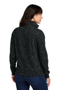 tentree Women's Space Dye Fleece 1/4-Zip TTCW6108 - Meteorite Black Space Dye Back