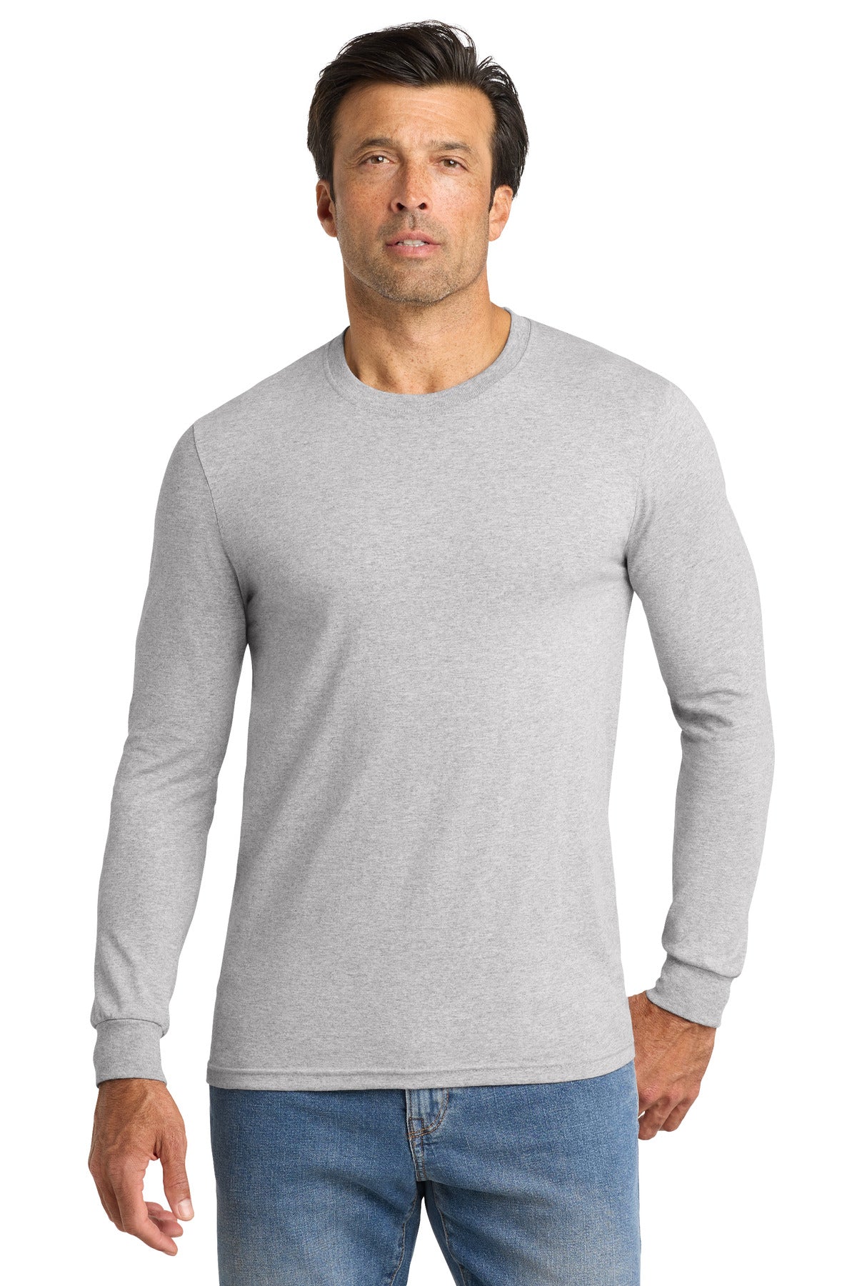 Volunteer Knitwear All-American Long Sleeve Tee VL100LS - Athletic Heather