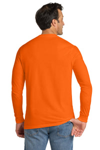 Volunteer Knitwear All-American Long Sleeve Tee VL100LS - Safety Orange Back