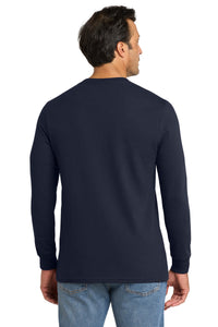 Volunteer Knitwear All-American Long Sleeve Tee VL100LS - Strong Navy Back