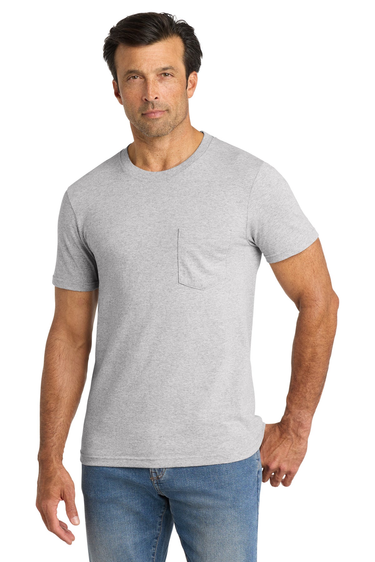 Volunteer Knitwear All-American Pocket Tee VL100P - Athletic Heather