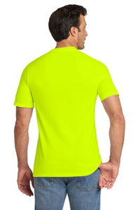 Volunteer Knitwear All-American Pocket Tee VL100P - Safety Green Back