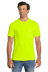 Volunteer Knitwear All-American Pocket Tee VL100P - Safety Green