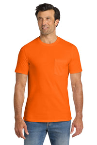 Volunteer Knitwear All-American Pocket Tee VL100P - Safety Orange