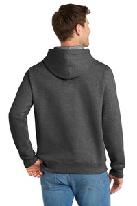 Volunteer Knitwear Chore Fleece Pullover Hoodie VL130H - Charcoal Heather Back
