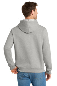 Volunteer Knitwear Chore Fleece Pullover Hoodie VL130H - Heather Grey Back