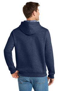 Volunteer Knitwear Chore Fleece Pullover Hoodie VL130H - Strong Navy Heather Back