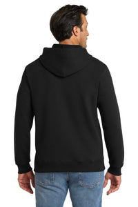Volunteer Knitwear Chore Fleece Full-Zip Hoodie VL130ZH - Deep Black Back