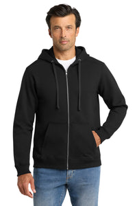 Volunteer Knitwear Chore Fleece Full-Zip Hoodie VL130ZH - Deep Black