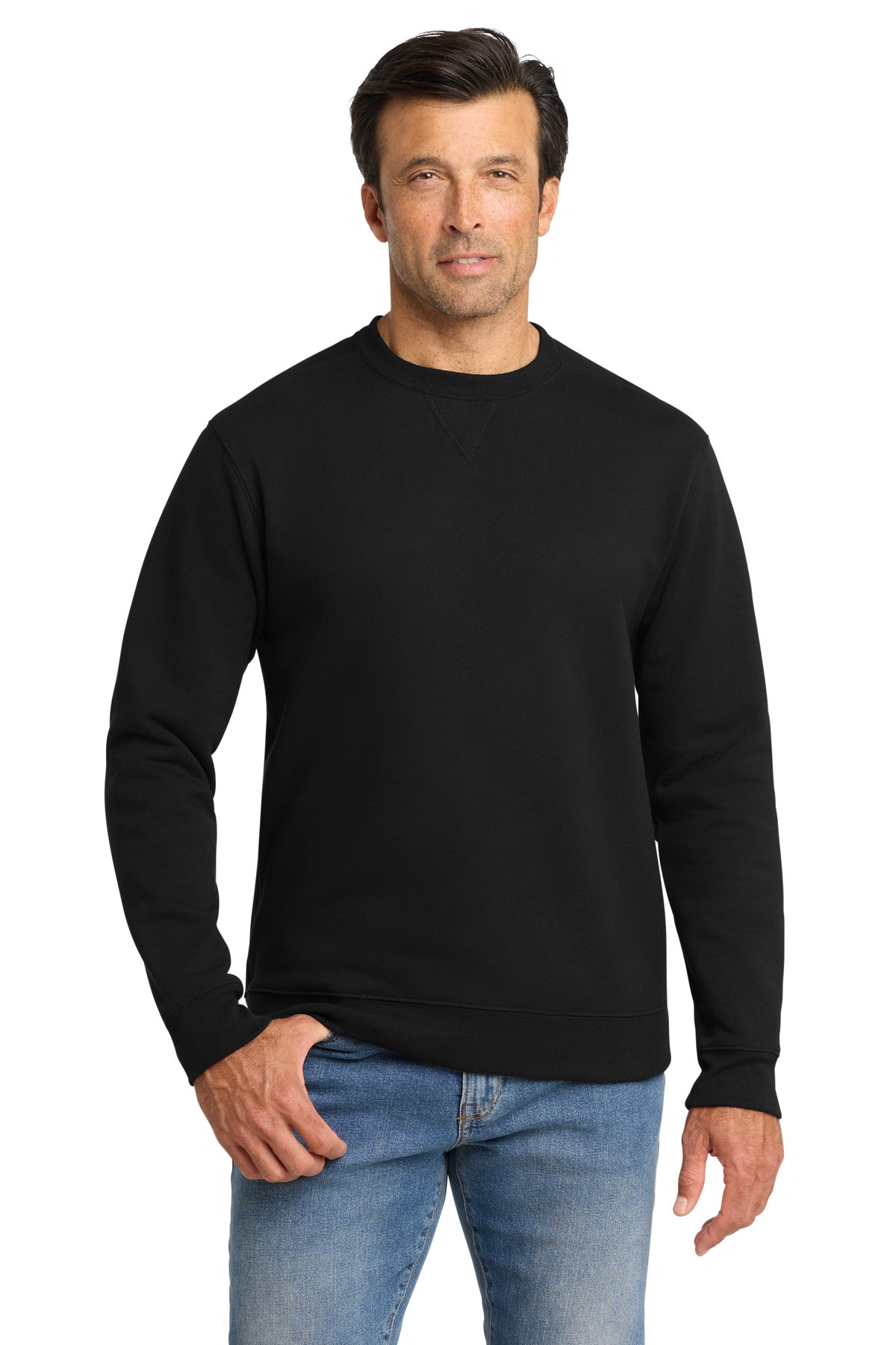 Volunteer Knitwear Chore Fleece Crewneck VL130 - Deep Black