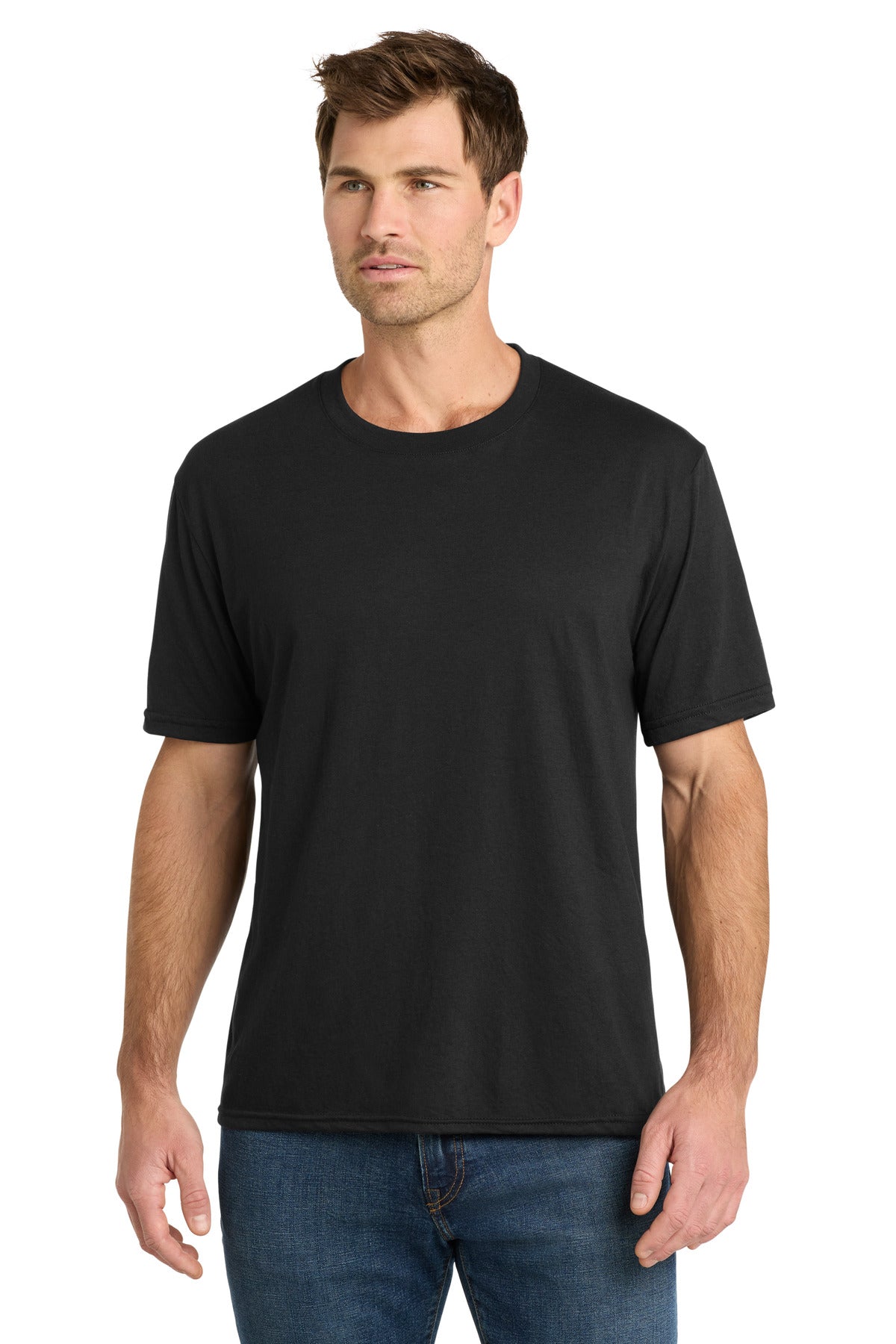 Volunteer Knitwear Tri Tee VL40 - Deep Black Solid