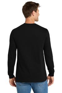 Volunteer Knitwear Chore Long Sleeve Tee VL60LS - Deep Black Back