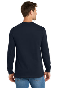 Volunteer Knitwear Chore Long Sleeve Tee VL60LS - Strong Navy Back