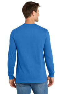 Volunteer Knitwear Chore Long Sleeve Tee VL60LS - True Royal Back