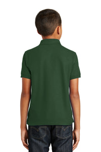 Port Authority Youth Core Classic Pique Polo - Deep Forest Green Back