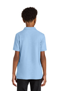 Port Authority Youth Wearever Signature Pique Polo Y200 - Cloud Blue Back