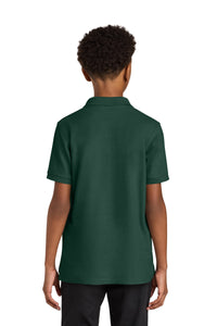 Port Authority Youth Wearever Signature Pique Polo Y200 - Dark Green Back