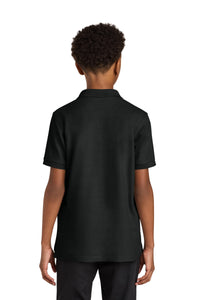 Port Authority Youth Wearever Signature Pique Polo Y200 - Deep Black Back