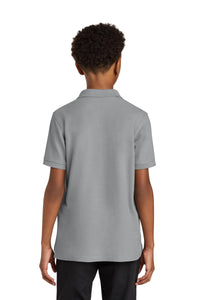 Port Authority Youth Wearever Signature Pique Polo Y200 - Gusty Grey Back