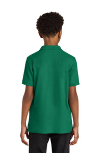 Port Authority Youth Wearever Signature Pique Polo Y200 - Kelly Green Back