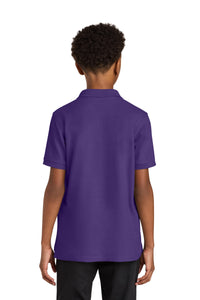 Port Authority Youth Wearever Signature Pique Polo Y200 - Prism Purple Back