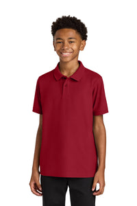 Port Authority Youth Wearever Signature Pique Polo Y200 - Rich Red