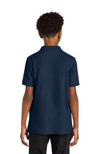 Port Authority Youth Wearever Signature Pique Polo Y200 - River Blue Navy Back