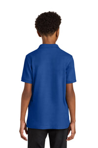 Port Authority Youth Wearever Signature Pique Polo Y200 - True Royal Back