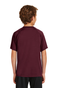 DISCONTINUED Sport-Tek Youth Dry Zone Raglan T-Shirt - Maroon Back