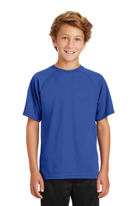 DISCONTINUED Sport-Tek Youth Dry Zone Raglan T-Shirt - True Royal