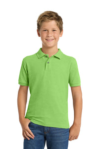 Port Authority Youth Silk Touch Polo - Lime