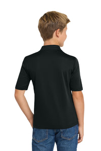 Port Authority Youth Silk Touch Performance Polo - Black Back