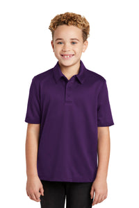Port Authority Youth Silk Touch Performance Polo - Bright Purple