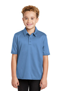 Port Authority Youth Silk Touch Performance Polo - Carolina Blue