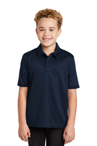 Port Authority Youth Silk Touch Performance Polo - Navy