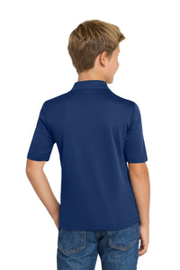 Port Authority Youth Silk Touch Performance Polo - Royal Back