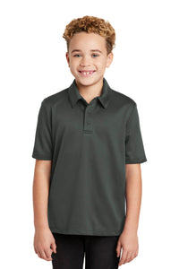Port Authority Youth Silk Touch Performance Polo - Steel Grey