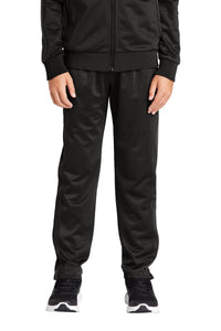 Sport-Tek  Youth Tricot Track Jogger - Black